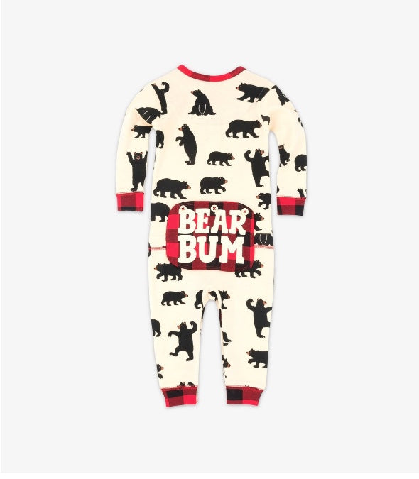 Bear Bum Union Suit - BEAR TREE BABY