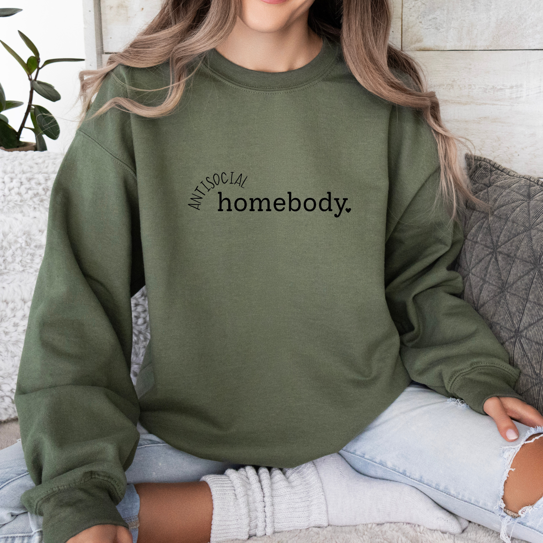 Anti Social Homebody Sweatshirt BEAR TREE BABY