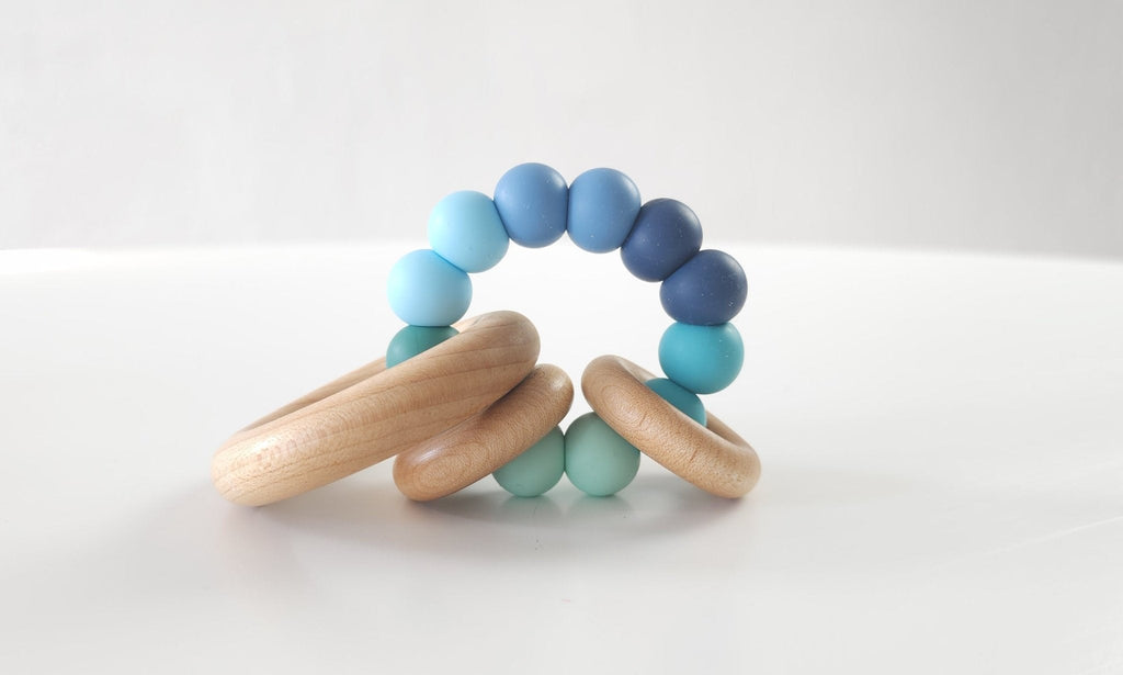 Saturn Ring Wooden Baby Teether - BEAR TREE BABY