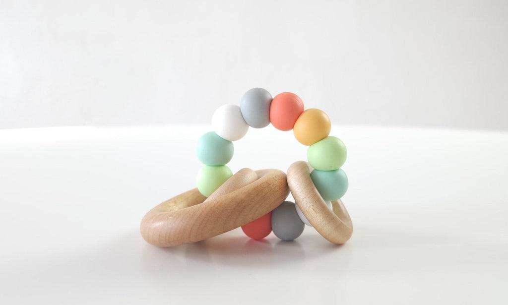 Saturn Ring Wooden Baby Teether - BEAR TREE BABY