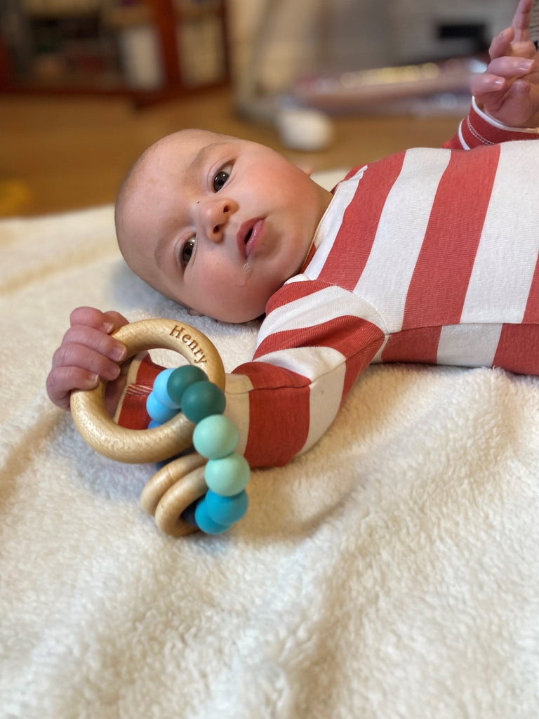 Saturn Ring Wooden Baby Teether - BEAR TREE BABY