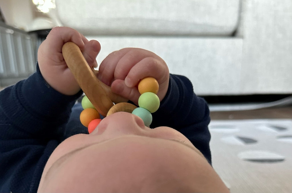 Saturn Ring Wooden Baby Teether - BEAR TREE BABY