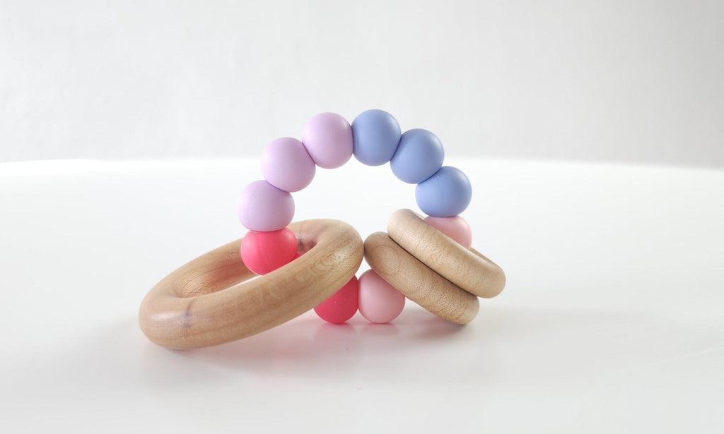 Saturn Ring Wooden Baby Teether - BEAR TREE BABY